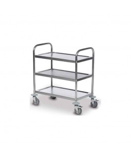 CHARIOT DE SOIN INOX 60*40 3 ÉTAGES